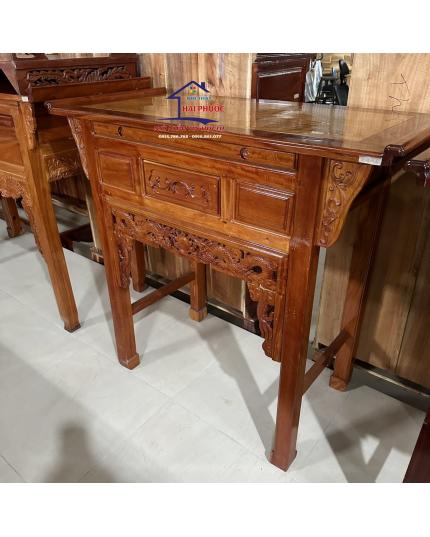 Bàn cúng, bàn thờ 1 tầng gỗ căm xe 1m27 BC1TCX127