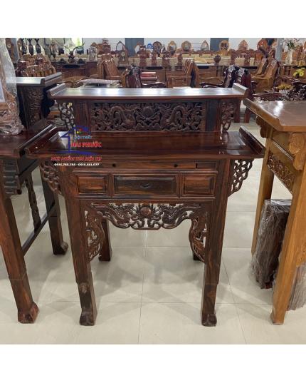 Bàn cúng, bàn thờ 2 tầng gỗ muồng 1m07 BC2TM107