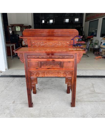 Bàn cúng, bàn thờ 2 tầng gỗ quỷnh 1m27 BCQ2T127