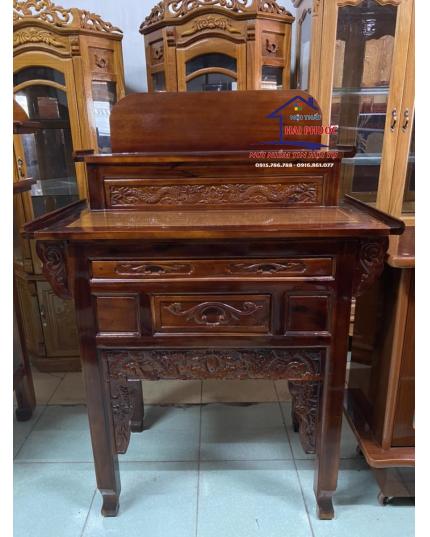 Bàn cúng, bàn thờ 2 tầng gỗ Quỷnh 1m47 BC2TQ147
