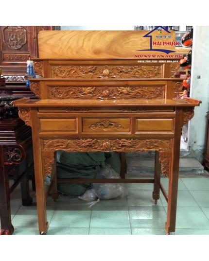 Bàn cúng, bàn thờ 3 tầng gỗ căm xe 1m54 BC3TCX154