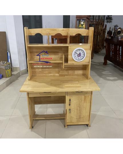 Bàn học sinh gỗ Thông đồng hồ 1m BHSTĐH1M