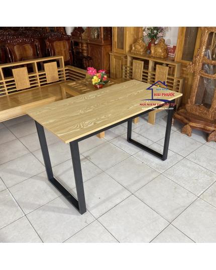 Bàn làm việc chân sắt chữ U, bàn máy tính chân sắt 1m2