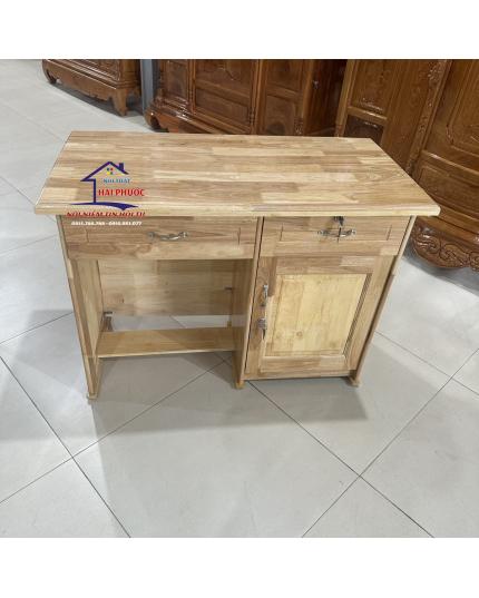 Bàn làm việc gỗ Cao Su 1m BLVCS1M