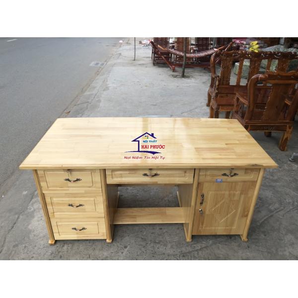 Bàn làm việc gỗ thông 1m6-2 thùng BLVGT1M62T