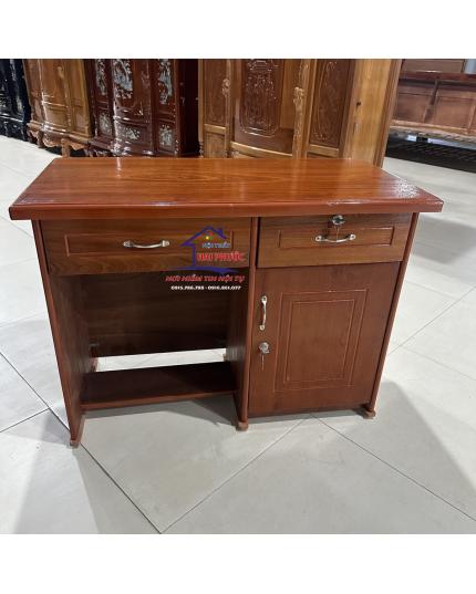 Bàn làm việc gỗ veneer xoan đào 1m BLVXĐ1M