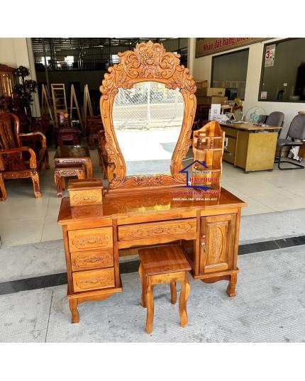 Bàn phấn, bàn trang điểm 1m1 gỗ tràm BPT110