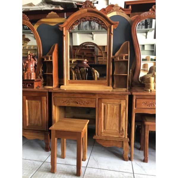 Bàn phấn, bàn trang điểm gỗ căm bên BPCXV80