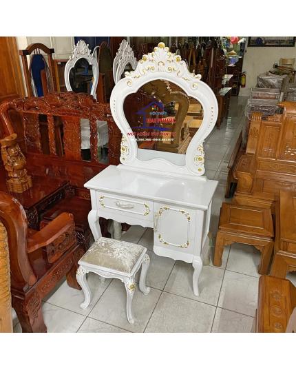 Bàn phấn, bàn trang điểm tân cổ điển gỗ MDF BPTCĐ90
