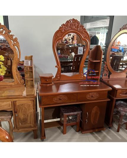 Bàn phấn, bàn trang điểm veneer xoan đào 1m BPXĐ1M