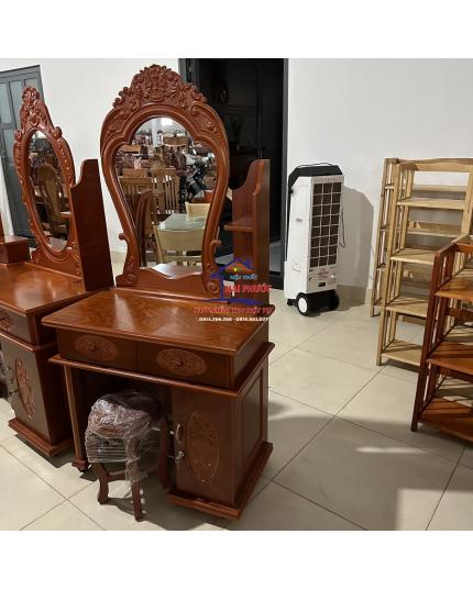 Bàn phấn, bàn trang điểm veneer xoan đào 80cm BPXĐ80V