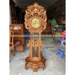 Đồng hồ quả lắc Cửu Long gỗ hương đá ĐHQLCLGHĐ