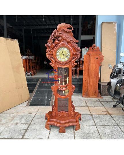 Đồng hồ quả lắc Đại Bàng gỗ hương đá ĐHQLĐBGHĐ