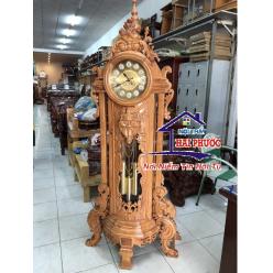 Đồng hồ quả lắc tháp tròn gỗ gõ ĐHQLTTGG