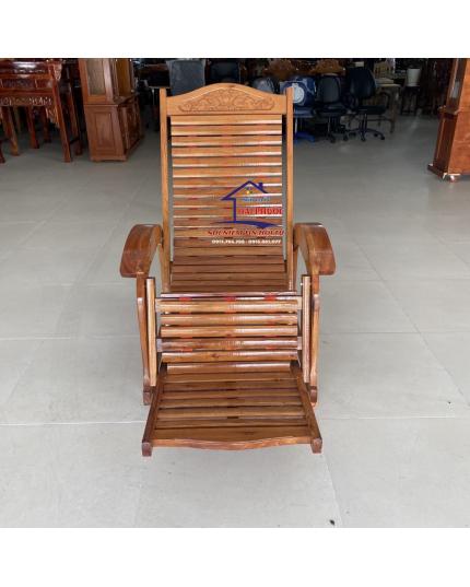 Ghế dây, ghế thư giãn gỗ căm xe tay trơn GDTGCXTT