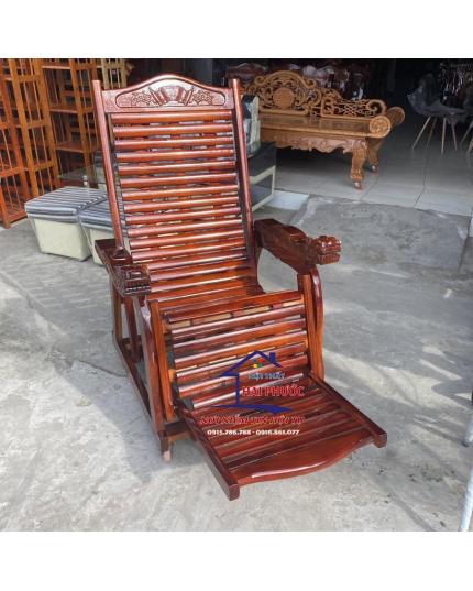 Ghế dây, ghế thư giãn gỗ tràm tay rồng GDTGTR