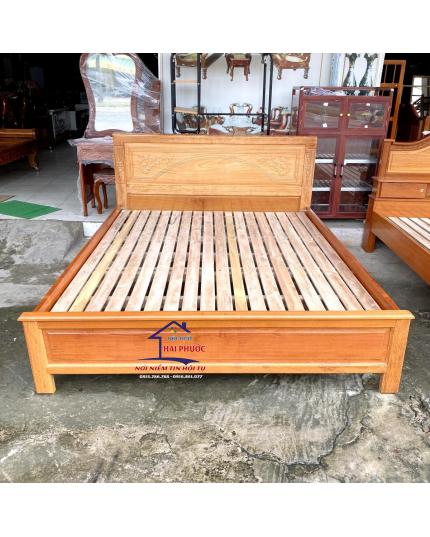 Giường ngủ căm xe 1m6 kiểu Đức GNCX16D