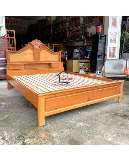 Giường ngủ căm xe 1m6 Nữ Hoàng GNCX16NH