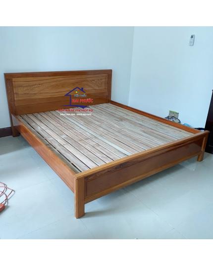 Giường ngủ căm xe 1m8 kiểu Đức GNCX18D
