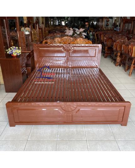 Giường sắt dày, giường ngủ sắt ống vuông 1m6 GSVD1M6