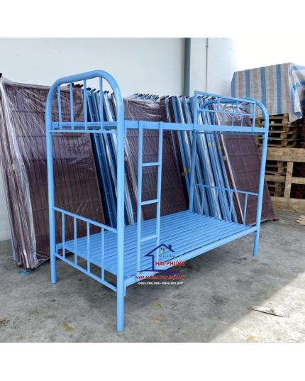 Giường sắt, giường ngủ 2 tầng sắt ống tròn 1m GTSR1M