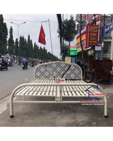 Giường sắt, giường ngủ sắt ống tròn 1m6 GST1M6