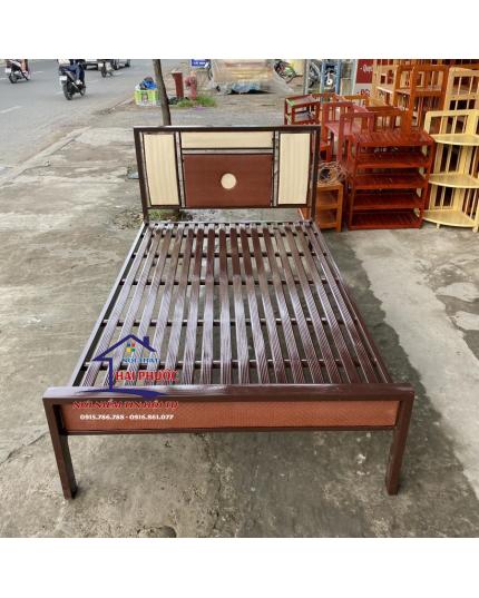 Giường sắt, giường ngủ sắt ống vuông 1m2 GSV1M2