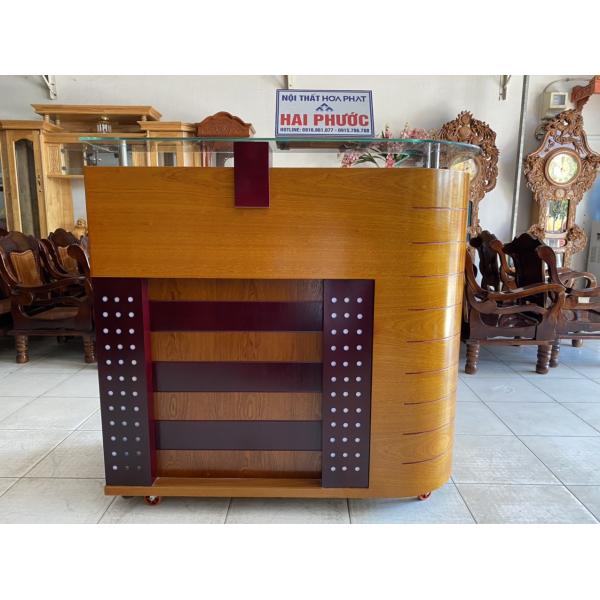 Quầy lễ tân, quầy thu ngân, quầy giao dịch, quầy pha chế QLT120CP