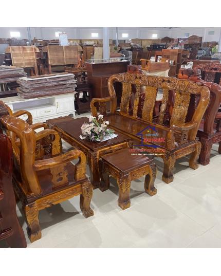 Salon cuốn thư gỗ Tràm SLTRCT10