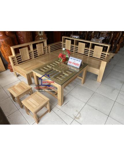 Salon góc gỗ Sồi nga SLGGS