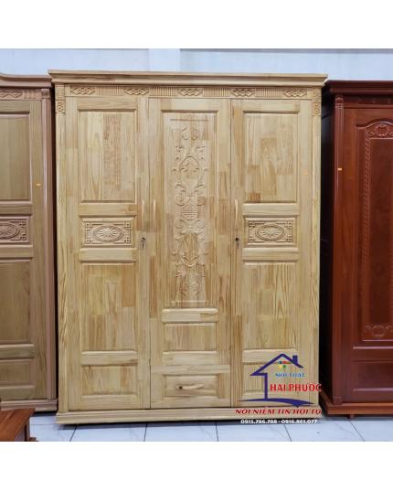 Tủ đựng quần áo gỗ Thông 1m6 TAGT16