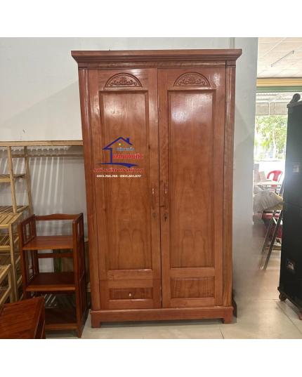 Tủ đựng quần áo gỗ  xoan đào Bắc 1m2 TAXDB12