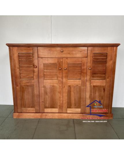 Tủ giày gỗ veneer xoan đào 1M2 TGXD1M2