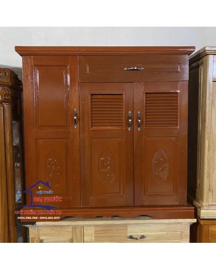 Tủ giày gỗ veneer xoan đào 1m TGXD1M