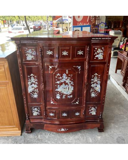 Tủ thờ 4 chân Tràm cẩn TT4CTC127