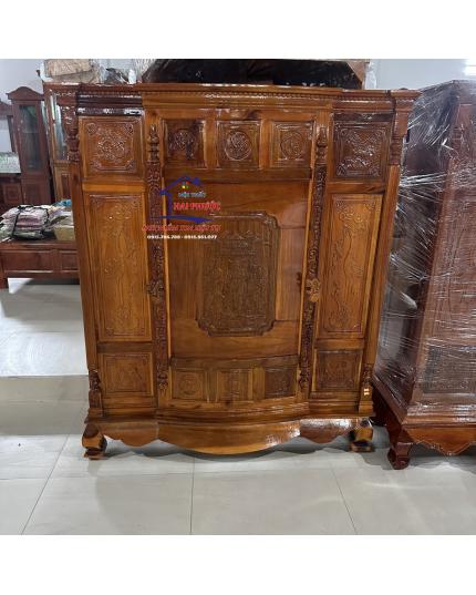 Tủ thờ 4 chân Tràm trạm  TT4CTT132