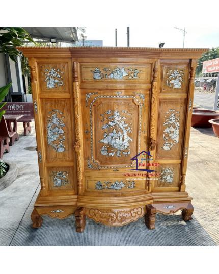 Tủ thờ Bụng Phệ 6 chân gỗ Bên TTBP6CGCXCD