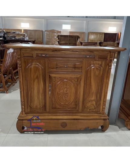Tủ thờ cửa trước 4 chân gỗ Bên  TTCT4CGB