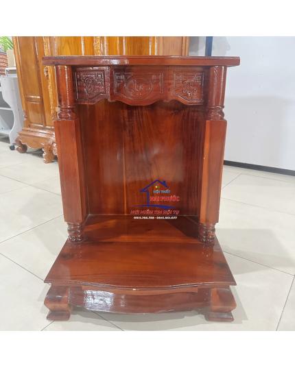 Tủ thờ thần tài cột vuông gỗ tràm 60cm TTCVGT60