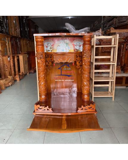 Tủ thờ thần tài di lặc gỗ Tràm 80cm TTDLTR80